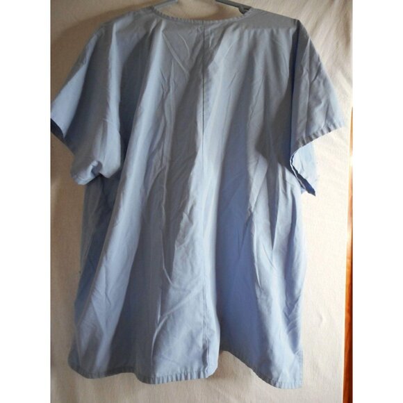 Blue Sx 2x (20W) Scrub Top Medical Uniform MHD - Picture 6 of 6